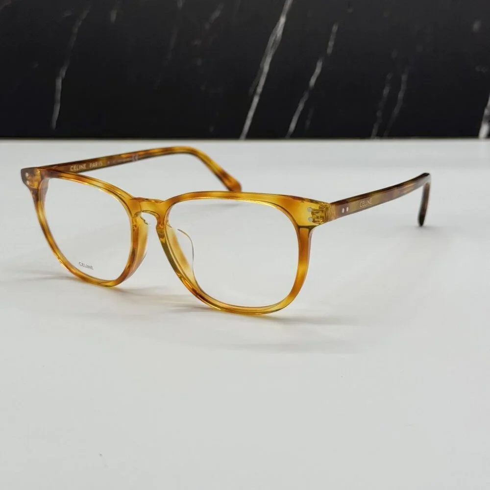 NEW CELINE CL50046F 053 HAVANA ROUND UNISEX CELINE EYEGLASSES